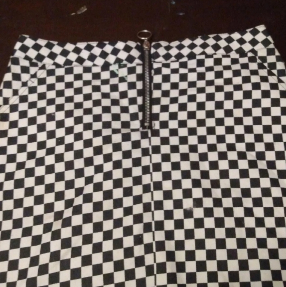 Checkered skirt
